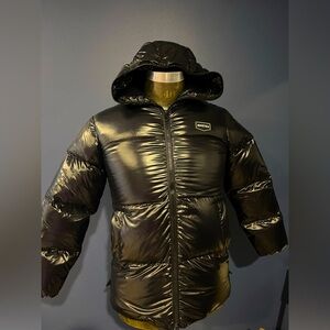 Women’s Duvetica black hooded black jacket. New with tags/Brand new. Size 42